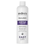 Andreia Professional Nail Builder Acrylic Monomer Liquid - Fast Dry 250 ml - For Professionals - Quick Dry - Salon Quality Strong Adhesion Extensions