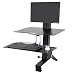 Ergotron WorkFit-S Single LD with Worksurface+ (33-350-200)