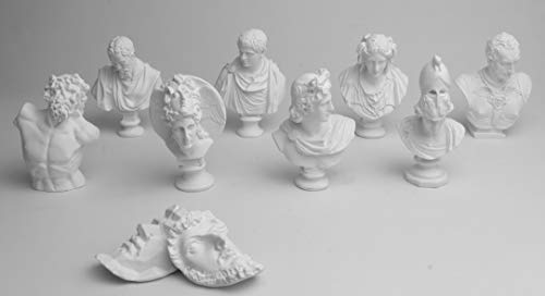 Figuras mini de mitología griega 10 piezas resina decoración miniatura 3