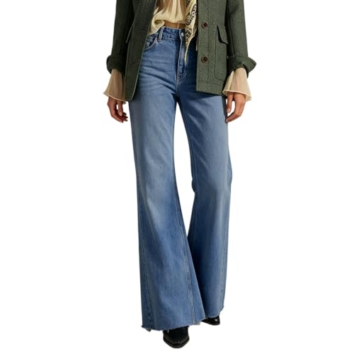 Pantalones vaqueros de pierna ancha elásticos y muy cómodos