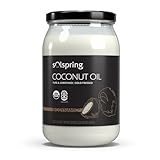 Solspring Biodynamic Organic Coconut Oil - Raw & Extra Virgin - Cold Pressed - Sourced from Demeter Certified Biodynamic Farms - Certified USDA Organic & Non-GMO - 32 fl oz (60 Servings)