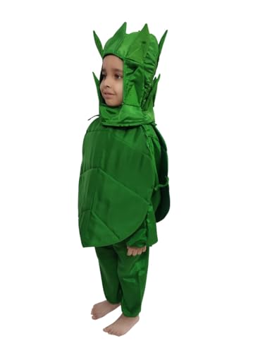 Image of BookMyCostume Spinach Palak Green Leafy Vegetable Kids Fancy Dress Costume 4-5 years