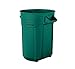 Suncast Commercial 32 Gallon Resin Utility Trash Can, Yellow