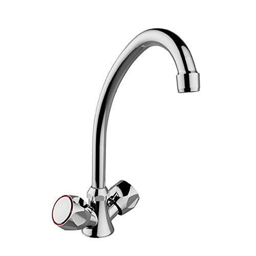 IDRO-BRIC J00300 Cromo, Acero inoxidable - Grifo (Cromo, Acero inoxidable, Válvulas rotativas, Doble)