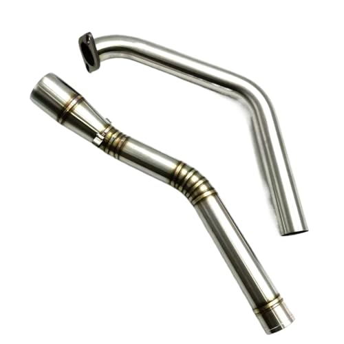 XINWELZ Tubo Escape Motocicleta Compatible con YZF para R15 para V1 para V2 2008 2009 2010 2011 2012 2013 2014 2015 2016 2017 Silenciador De Tubo para Escape Modificado para Motocicleta