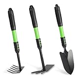 Zenrok Garden Tool Set, 3 Pack Lightweight Heavy Gardening Kit Including Hand...