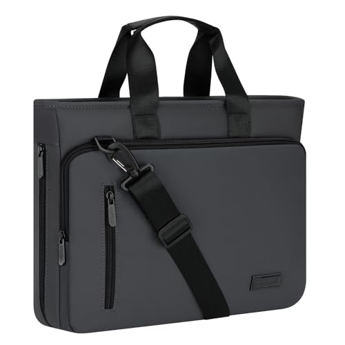 Image of RAINYEAR 15.6 Inch Laptop Bag for Men Women, Waterproof Expandable Large Capacity Laptop Shoulder Bag Carrying Bag Briefcase
