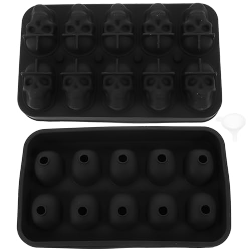 Molde de silicona para cubos de hielo calavera Beaupretty miniatura 1