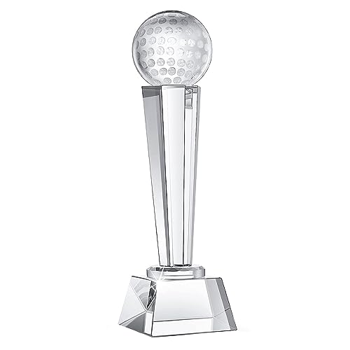Trophées de golf en verre pour adultes et enfants idée cadeau tournoi