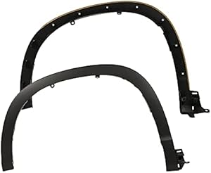 PIT66 Fender Flare, Compatible with 2014-2018 Toyota Highlander Front Left & Front Right 2PCS, Direct Aftermarket Replacement for #750850E010 #750860E010