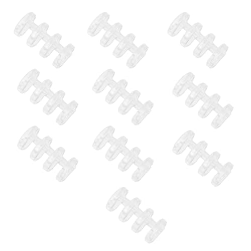 MAGICLULU Classeur à Anneaux à Fermeture Pression Quatre Trous Segmenté Plastique 10 Pièces Flexible et Largement Appliqué pour Maison et École