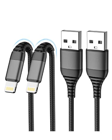 LumFocus 2M+2M Cable Cargador iPhone Carga Rápida,[MFi Certificado],Cable iPhone Carga Rápida Nylon Trenzado Cable USB-A a Lightning para iPhone 14 13 12 11 Pro Max Mini XS XR X 8 7 6s 6 Plus SE,iPad en oferta en Amazon