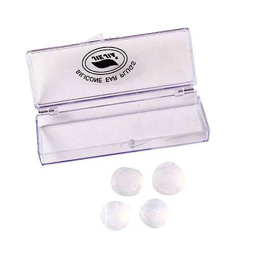 KICHOUSE Noise Isolating Underwater Ear Plugs 2 Pair Silicone Swimming Ear Plugs Cord for Adults Boys and Girls Waterproof Diving Earplugs Comfort Fit