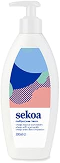 Amazon Brand - Sekoa Multipurpose Cream 300ml | Face and Body Moisturiser | Helps Reduce Wrinkles and Fine Lines | Helps Reduce Scar Visibility | with Lavender, Chamomile, Calendula and Rosemary Oils