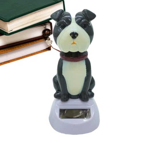 Danseur Solaire - Jouet pour Tableau de Bord de Voiture, Figurines Amusantes en Forme de Chien Debout, Jouet à tête branlante pour fenêtre, décoration de Voiture, Adorable Chien à tête branlante