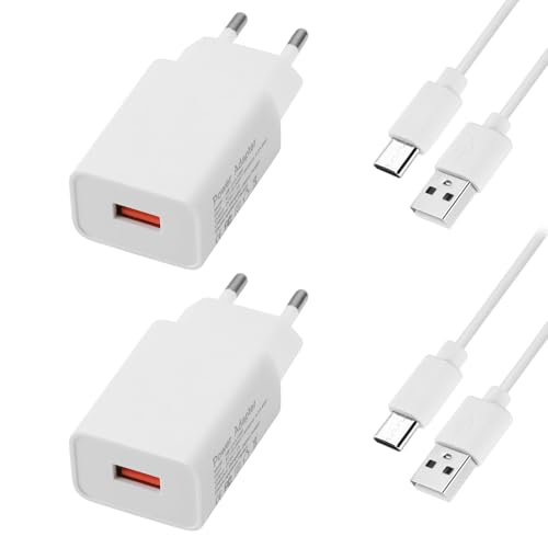 2 Packs Chargeur USB 5V/1A Adaptateur Secteur Universel Pour Voyages - Compatible Avec Phone, Pad, Samsung, Smartwatch, Écouteurs, Tablette