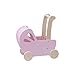 Baby Doll Wooden Pram in Pink