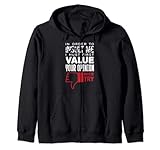 Con texto en inglés 'In Order To Insult Me I Must First Value Your Opinion' Sudadera con Capucha