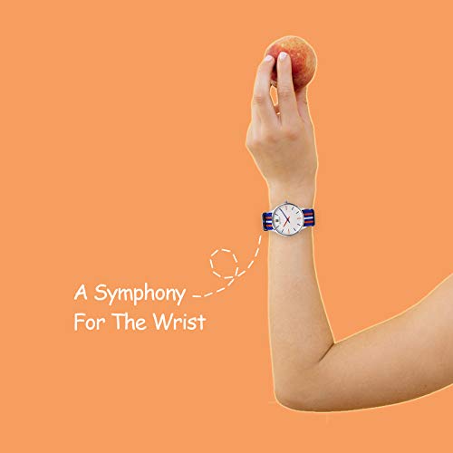 G GALLANT Women's Watch, Analog Quartz Watches with Nylon Strap Nylon Band Ladies Wristwatch Womens Wrist Watch Relogio Feminino Waterproof Watches for Student Casual2