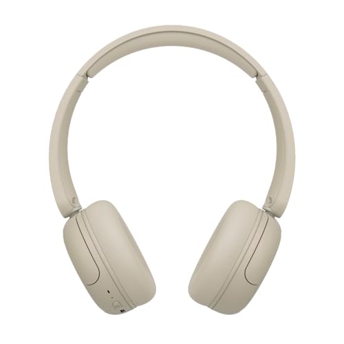 Image of JVC Wireless Headphones with 50H Battery Life, Soft Cushions, Foldable Design, Bluetooth 5.3, Multipoint Connection, App EQ, Built-in Mic - Matte Beige - HAS59WC