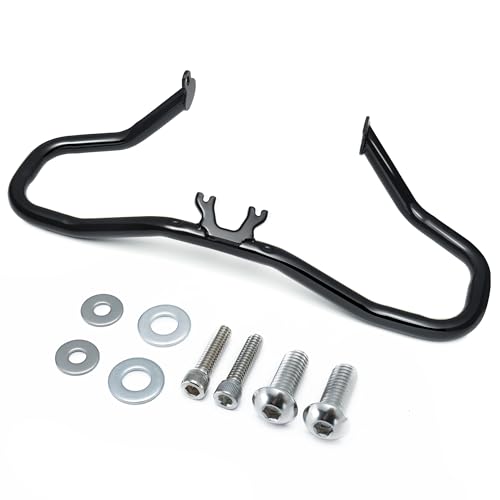 MoKitDora Touring Chopped Engine Guard 1.25" Highway Crash Bar Fit for Harley 2014-Later Road King Street Glide Electra Glide Special FLH FLHXS FLHX FLHRXS Models, Gloss Black