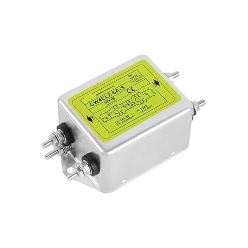 Filtro de potencia monofásico antiinterferencias EMI CW4EL2-6A para audio limpio 220V