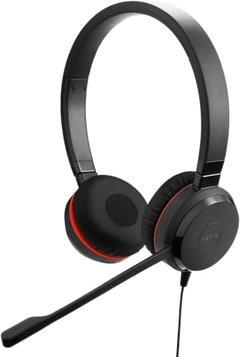 Jabra Evolve 30 II Casque Filaire stéréo certifié Unified Communications avec unité de contrôle d'appel, Microphone antibruit, indicateurs LED, Excellente qualité sonore – USB-C/A, Noir