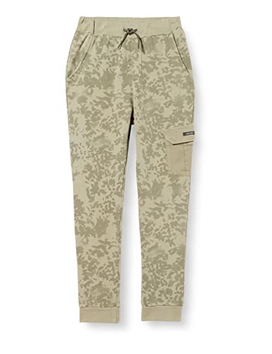 IKKS Junior Pantalon de Jogging Motif Camouflage XU23033.55, Kaki Clair, 4 Ans Garçon