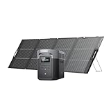 Générateur solaire EcoFlow DELTA 2 Max 2048 Wh Batterie LFP de secours avec Portable panneau solaire 220W Sortie CA 3100 W Charge rapide 0% -1000% en 81 minutes pour extérieur, camping, VR, balcon