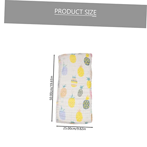 3Pcs Newborn Burp Cloths Soft Cotton Muslin Face Towels for Adorable Patterns Multi Purpose Washcloths for Wiping for Care2