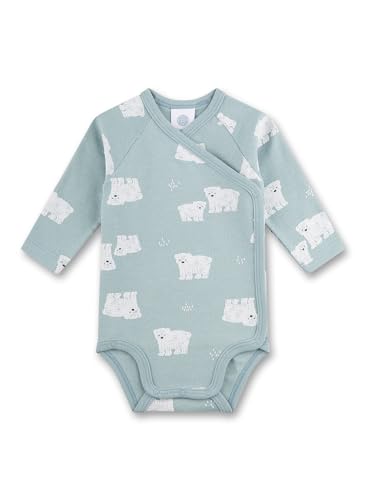 Sanetta Baby-Wickelbody Blau | Nachhaltiger und süßer Wickelbody für...