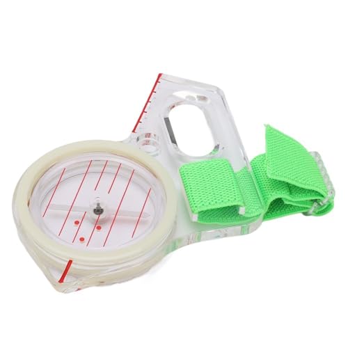 Brújula para pulgar con marcas luminiscentes diseño acrílico miniatura 1