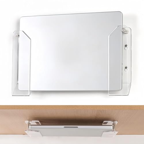 Support de PC sous table en acrylique pour gagner de la place