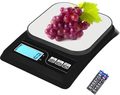 GAGDET TREE Digital Kitchen Scale with Stainless Steel Platform & Food Weight Machine for Health, Fitness, Home Baking & Cooking (10kg)