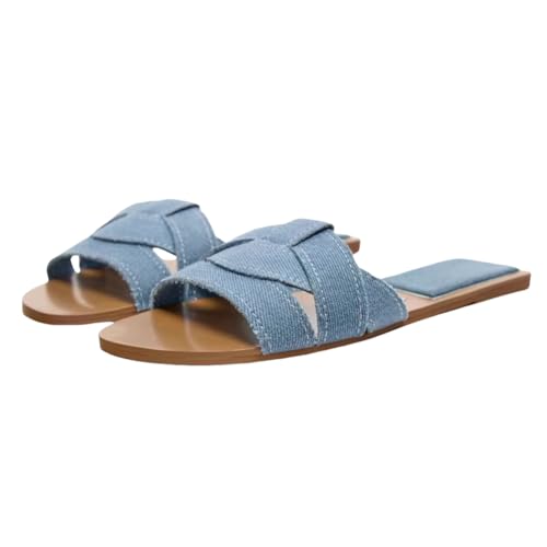 Chaussures d'été plates à bout ouvert taille 41 sandales de marche décontractées