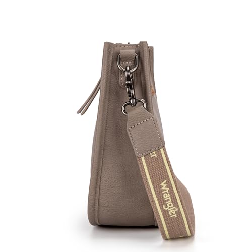 Image of Wrangler Small Crossbody Bag for Women, Mini Shoulder Purse with Adjustable Strap, Vegan Leather Phone Purse