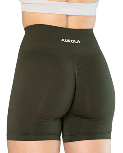 Image of AUROLA Intensify Workout Shorts for Women Seamless Scrunch Short Gym Yoga Running Sport Active Exercise Fitness Shorts
