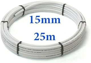 15mm Pushfit Pipe 25m Coil Roll | Push Fit Barrier Plastic Pipe for Plumbing Water | Quick and Speedy Installations | Plastic Piping Tube Flexible Water Pipe | Copper Pipe Alternative by Pipestation