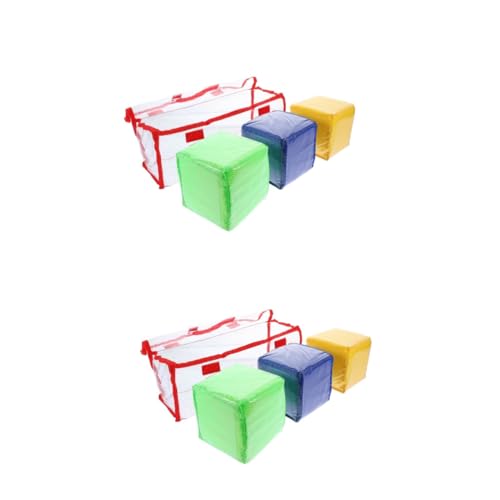 Abaodam 2sets 3pcs Transparent Pocket Dice for DIY Education Learning Games and Creative Play Enhance Learning and Engagement with Fun Versatile Dice for All Ages 3pcs*2