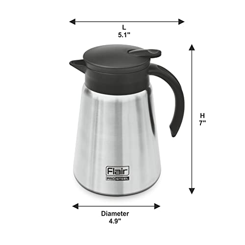 Image of Flair Latte Vacuum Insulated Steel Kettle 800 ML (Black)