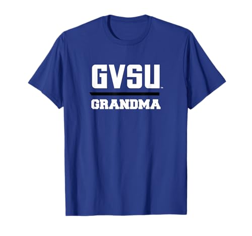 Campus Lab Grand Valley GVSU Lakers Grandma T-Shirt - Blue, Unisex-Adults, Short Sleeve, T-Shirt, Size Small