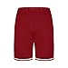 Sinzelimin Men's Pajama Set Fashion Short Sleeves Crewneck T-Shirts Tops and Pj's Shorts 2 Piece Soft Comfy Casual Tracksuit Red Large
