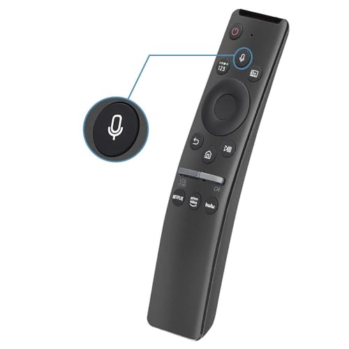 SCYORK Univeral TV Remote Replacement for Samsung-Smart TV Remote Control, with Voice Function Univeral for All Samsung-TVs, Netflix/PrimeVideo and Hulu Shortcut_(1*Remote Without Covercase)