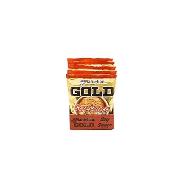 Maruchan Gold Soy Sauce Craft Ramen Noodles, 3.79 Oz, Pack of 5 NuNoodles