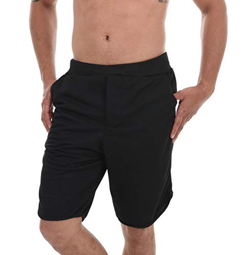 Kit Com 3 Bermudas Ayron Ribana Masculina Curta - Preto, Cinza Claro e Cinza Escuro (G)