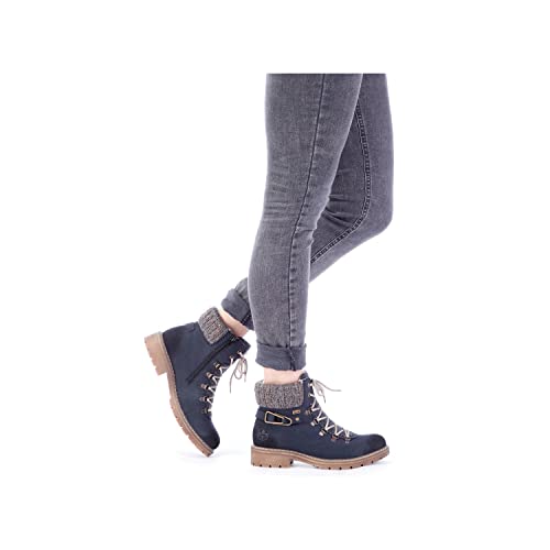 Rieker Damen Y9131-14 Mode Stiefel, blau, 40 EU