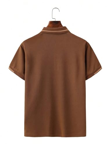 Image of TAGAS Men's Short Sleeve Polo Shirt, Button Up Collar | T-Shirt for Mens | Casual T Shirt for Men | (MT-7)
