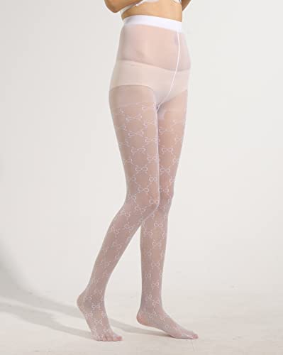 Image of Sahabowi Women's Sheer Tights, High Waist Pantyhose, Vintage Control Top Stockings,Shaping Pantyhose Slimming Butt Lifting