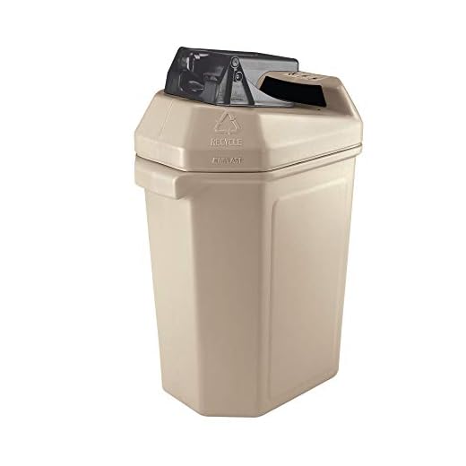 Commercial Zone 745102 CanPactor 30-Gallon Recycling Container with Can Crusher