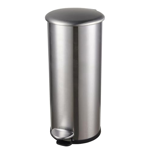 helit H2406700 - Poubelle the zinc 30 litres, poubelle en inox, poubelle à pédale, poubelle